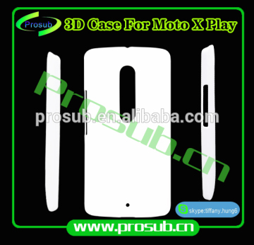 3d sublimation diy blank cell phone case cover skin for SFP- moto x play