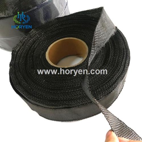 Kekuatan tinggi 5cm lebar 3K overlock carbon fiber webbing