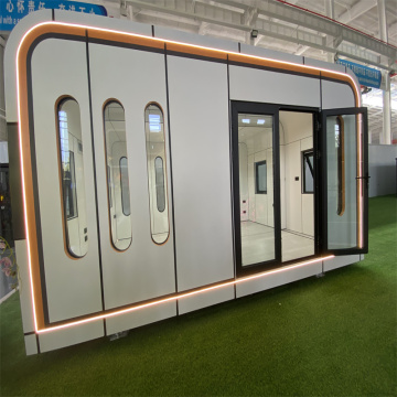 Apple cabins serve as personalized private homes