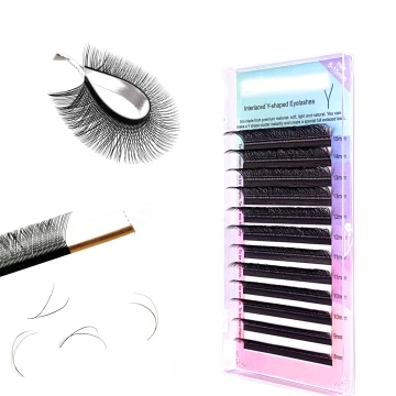 High Quality Wholesale YY Lashes for Eyelash Extension Grafting - Manufacturer of Custom Easy Fan Lashes Cluster 0.07 B C D Mix