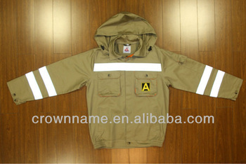MEN'S COTTON WORK JACKET WITH HOOD