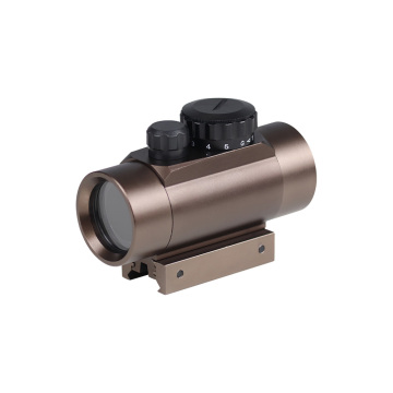 1X40 Green Red Dot Hunting Optics Holographic Reflex Sight - Tan Color for 11/20mm Mount