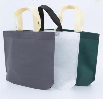 Customizable Logo Reusable Non-Woven Tote Bags for Outdoor Shopping