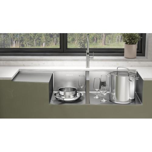 Kitchen Sink With Drainboard Double Bowl Large 304 Kitchen Sink Factory