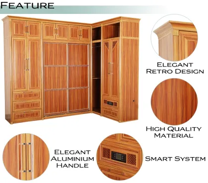 New Design Smart System Classical Full Aluminium Wardrobe