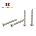 Crossunk tornillo de tornillo plano clavo