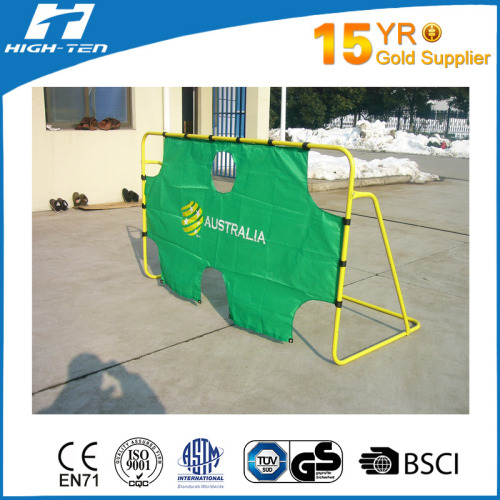 cheap soccer goal with target (polyester net) for practice