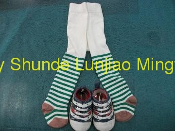 sporty stripe cotton tights