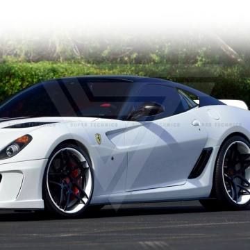 التنانير الجانبية لألياف الكربون على طراز Vorstein لـ Ferrari 599 GTB 2009-2011