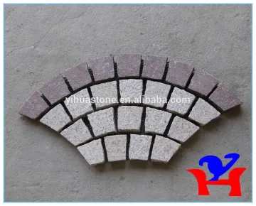 ocean red +G682 flamed paver for packing and garden