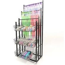 Black Metal Rotating Umbrella Rack Black Metal Rotating Umbrella Display Stand Factory