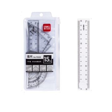 4 PCS 15cm مجموعة المسطرة الشفافة - أداة رسم خاصة للطلاب ، 288 جهاز كمبيوتر شخصي لكل كرتون