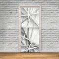 Modern Creative Mural Wallpaper 3D Stereo Geometric Pattern Door Sticker Living Room Study Room Wall Sticker PVC 3D Home Decals