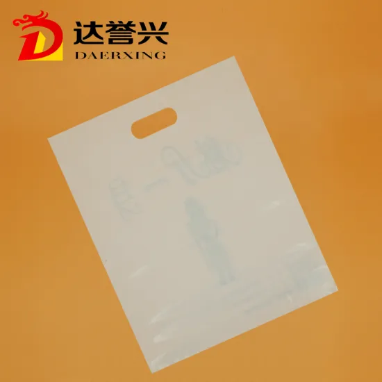 White LDPE Die Cut Bag for Garment
