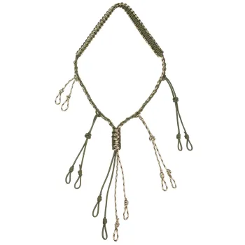 Adjustable Duck and Goose Call Lanyard - 12 Loops Hand Braided Paracord Hunting Gear
