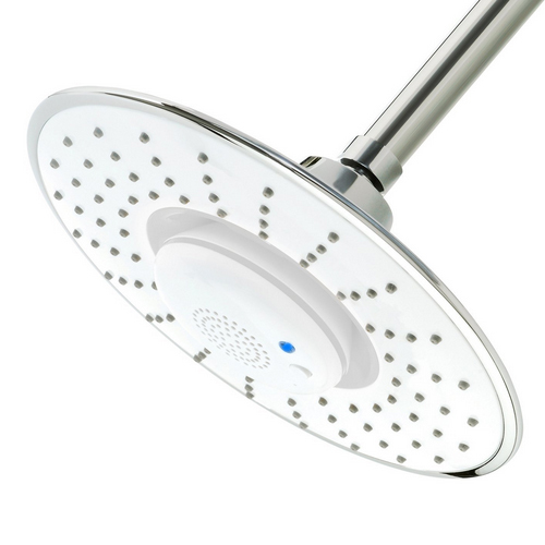 Ipx 4 Waterproof 8 Inches Shower Head Wireless Bluetooth Speaker White