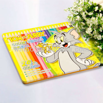 School students kids cartoon 24 Color pencil