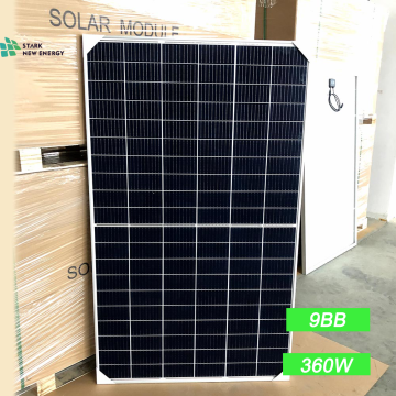 Pannello solare fotovoltaico a mezza cella da 360 W.