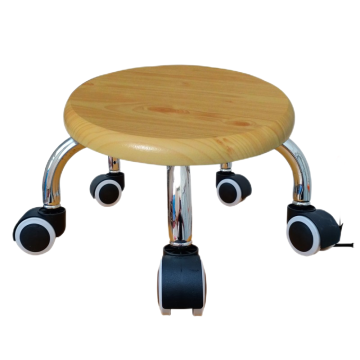 Tabouret en bois mobile de prix spécial avec roues