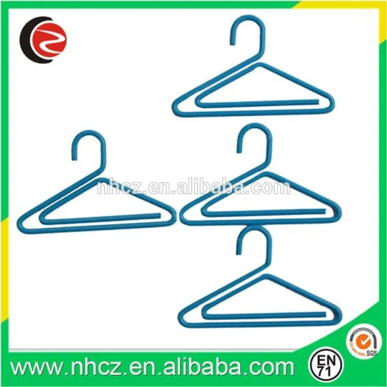 clothes-hanger shaped paper clips with customized colorful
