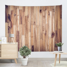 Vintage planken wandtapijt muur opknoping verticale bruin gestreepte houten wandtapijt wand voor woonkamer slaapkamer slaapzaal Decor van het huis