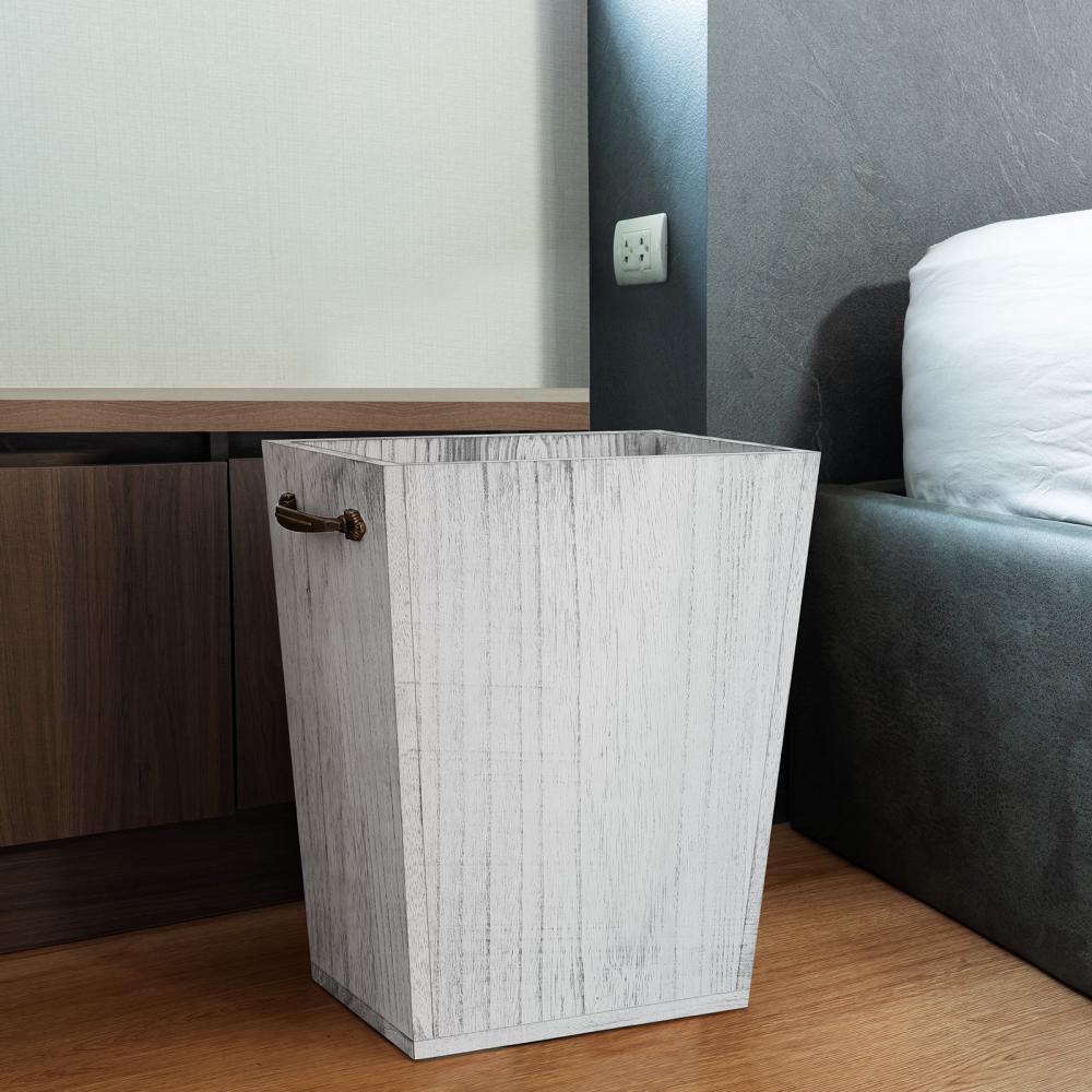 Wooden Trash Bin