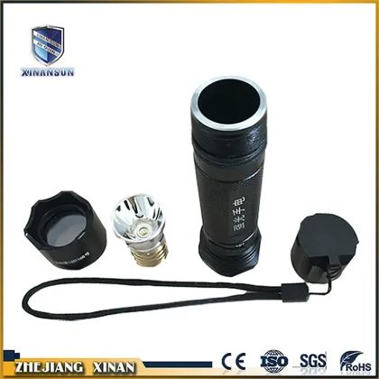 high power aluminum black traffic flashlight