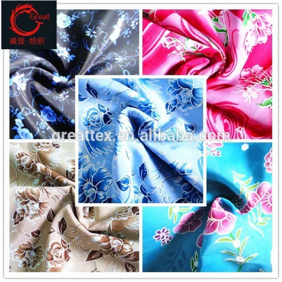 75*150D 100% poly printed koshibo fabric/china fabric silk chiffon for dress