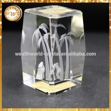 Contemporary most popular crystal 3d laser wedding gifts