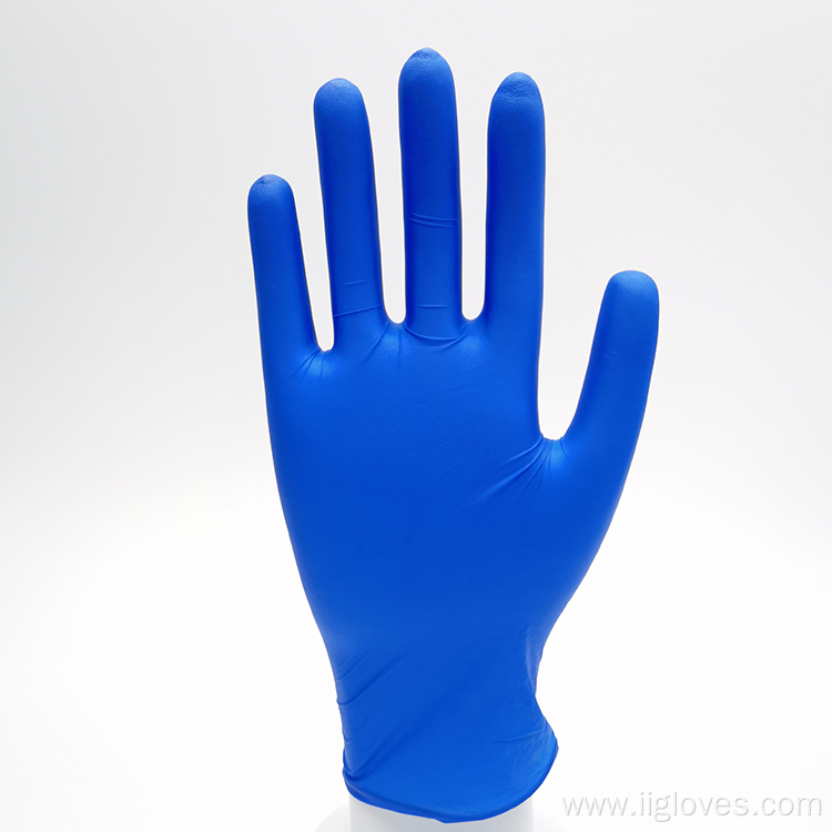 Low Price 3.5g Blue Disposable Exam Nitrile Gloves