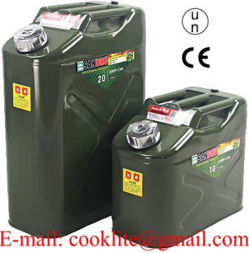 Metal Journey Can Utility Jug Jerry Can Diesel Fuel Tank With Fill Nozzle & Screw Cap