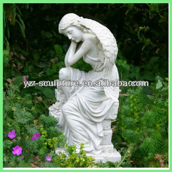 Garden female Angel stone Sculpture for Sale for outdoor decor