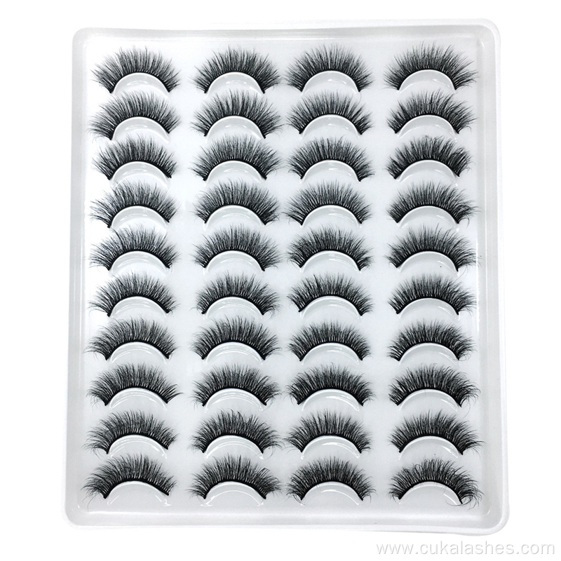 20 pairs lashes natural vegan false eyelashes