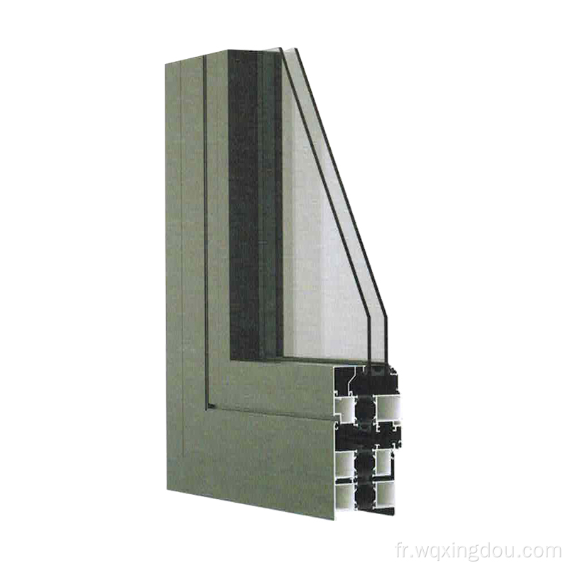 Profil en aluminium de fenêtre à battements 70 de la série 70
