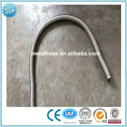 Flexible corrugated vaccum bellows/tube with joints/nuts