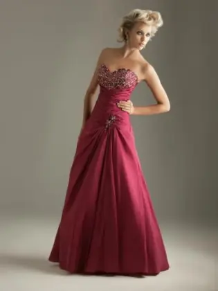 Evening Dress Elastic Satin Sexy Evening Gown 