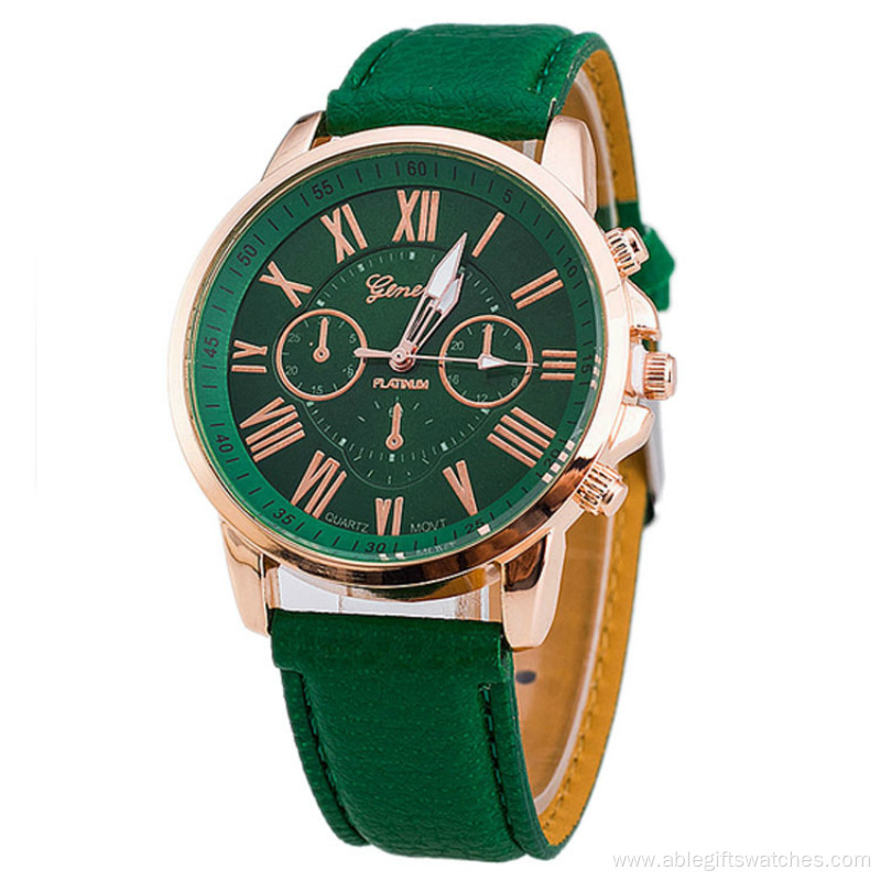 New Arrival Noble Ladies Leather Wrist Watch