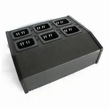 Six-unit Charger for Two-way Radio Batteries