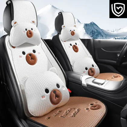 Cartoon ice beanie bear car seat cover