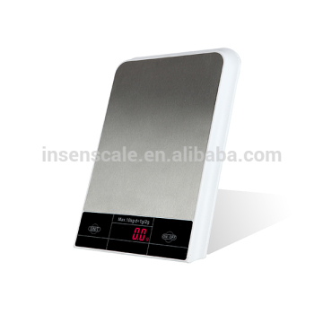 High Quality Kitchen Scale, Stainless steel platform with Red LED
