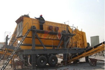 Long using time Mobile Screening Plant for marble
