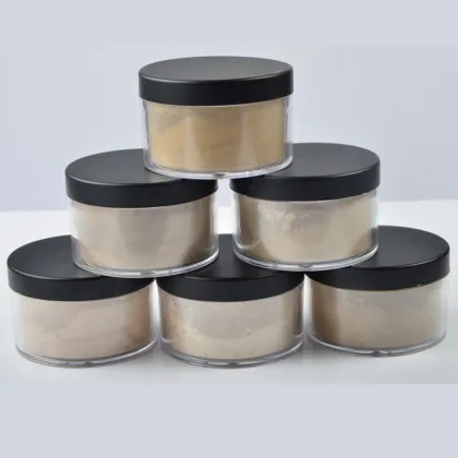Custom Private Label Transparent Loose Powder Container with Puff