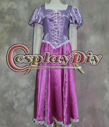 Hot sale custom made popular rapunzel dress cosplay costume