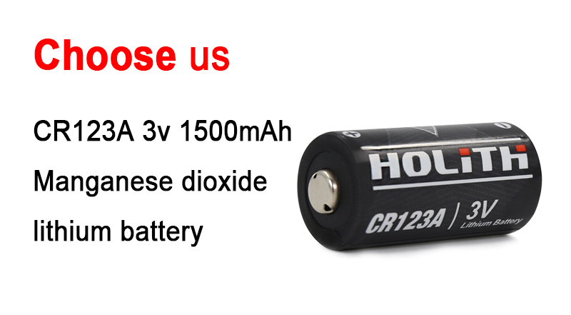 CR123A 3V Battery Black