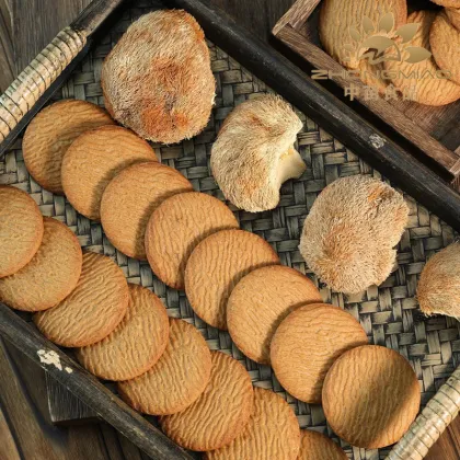 Crispy Lion's Mane Mushroom Cookies