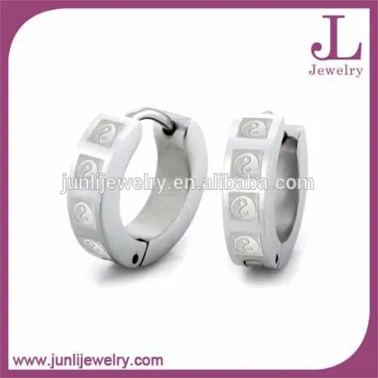 Yin And Yang Stainless Steel Fashion Earring Designs New Model Earrings