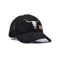 Black Mesh Trucker Hut mit gesticktem