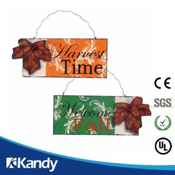 RoHS CE certification Custom wholesale fall metal plaque making materials