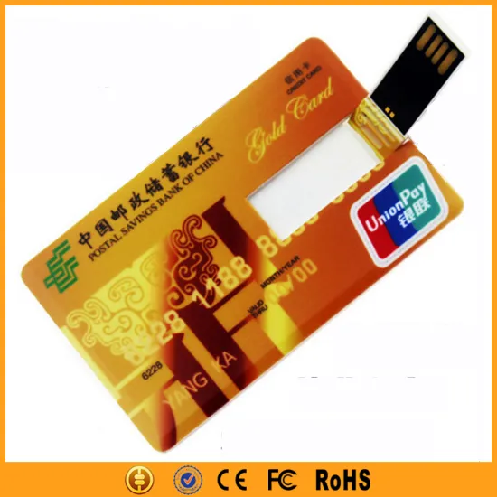 Promotional Custom LOGO Printed USB Card Flash Drive 8GB 16GB