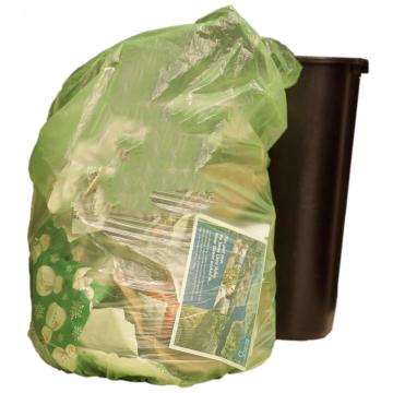 Bolsa de plástico a base de plantas 100% compostable y biodegradable